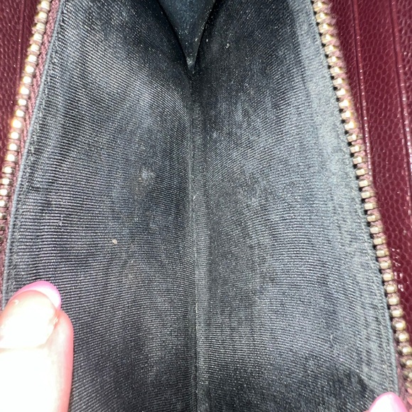 YSL Matelasse Chevron Monogram Zip Wallet - Picture 7 of 9